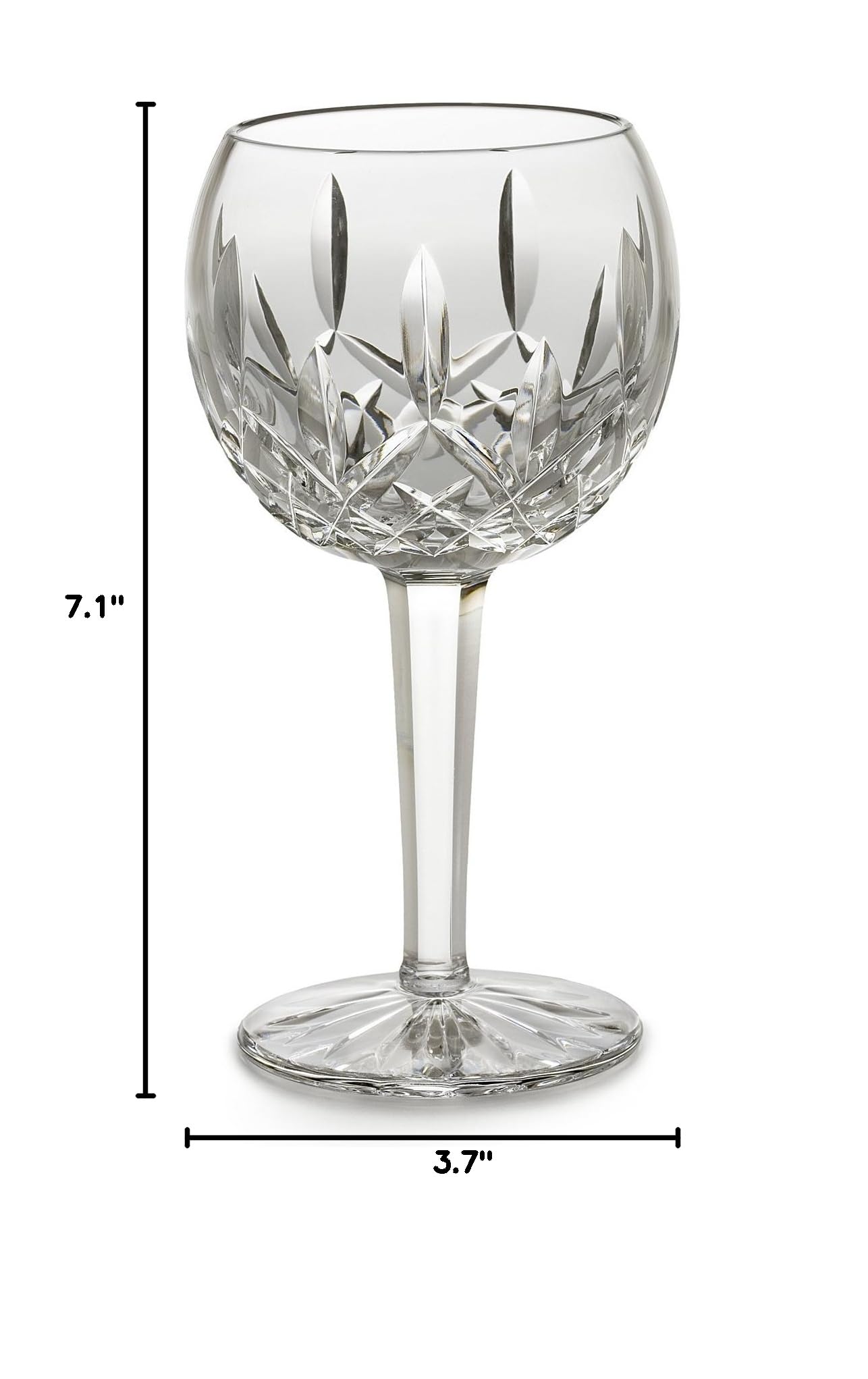 Waterford Lismore 8-Ounce Crystal Balloon Wine Glass Set - Elegant Stemware for Red Wine, Champagne & Special Occasions - Perfect for Weddings, Anniversaries & Fine Dining