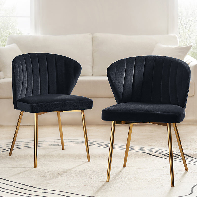 Luxury Aruna Velvet Upholstered Accent Chair - Soft Velvet Fabric, Comfortable Seating for Living Room, Bedroom, or Office - Elegant Home Decor & Stylish Furniture