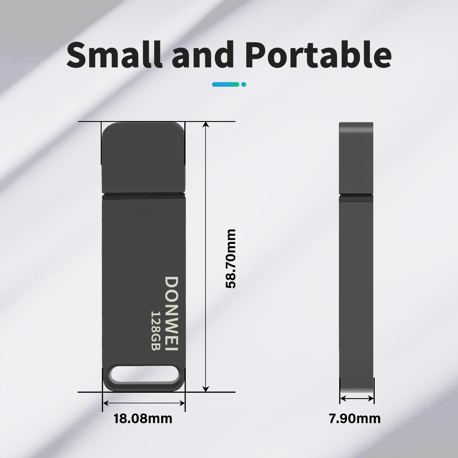 128GB USB 3.0 Flash Drive High Speed Memory Stick - Portable Thumb Drive for Data Storage, File Transfer, Backup - Perfect for Students, Office Work, Travel & Daily Use