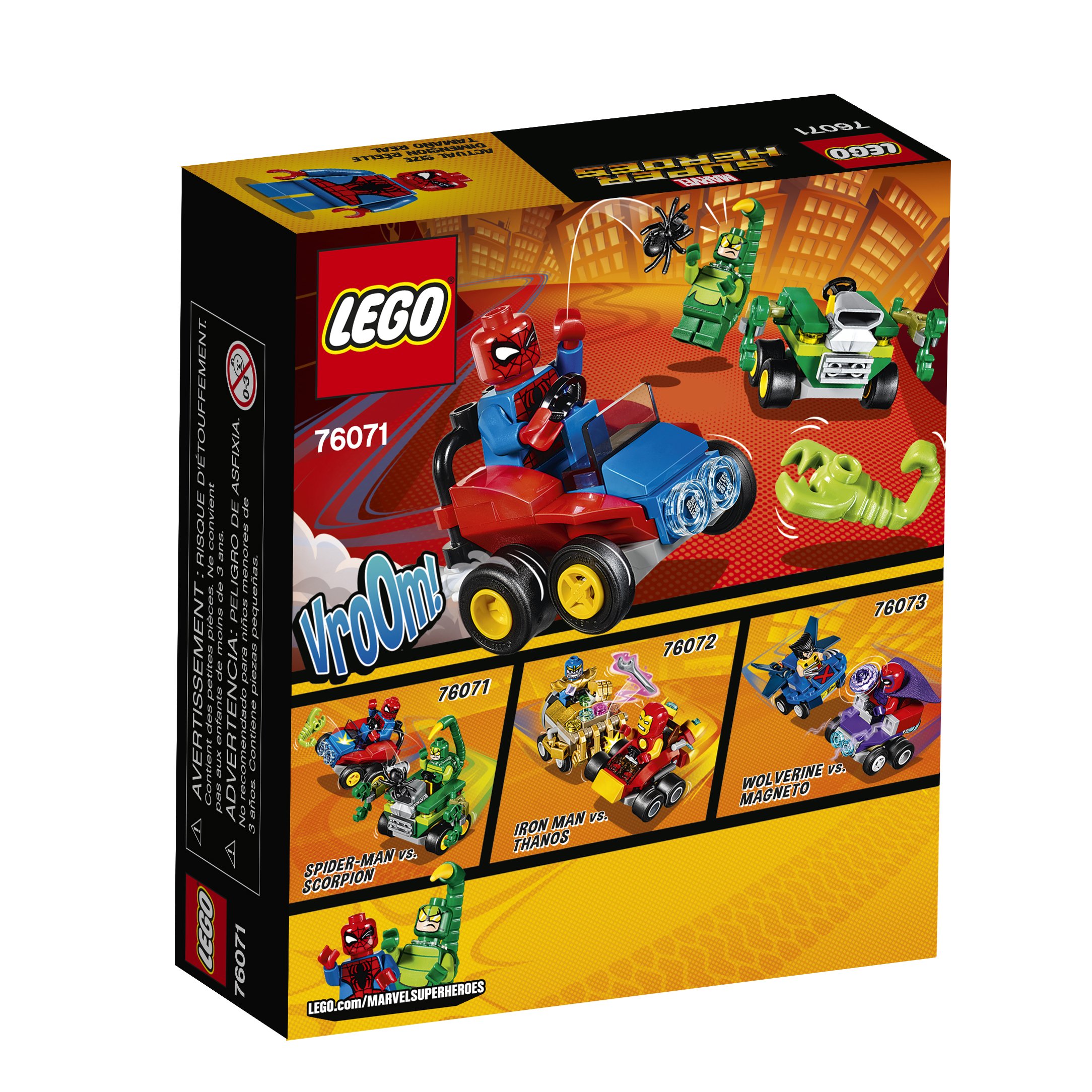LEGO Super Heroes Mighty Micros Spider-Man vs Scorpion Building Kit 76071 - Fun Superhero Toy for Kids, Creative Play & Collectible Gift for Marvel Fans