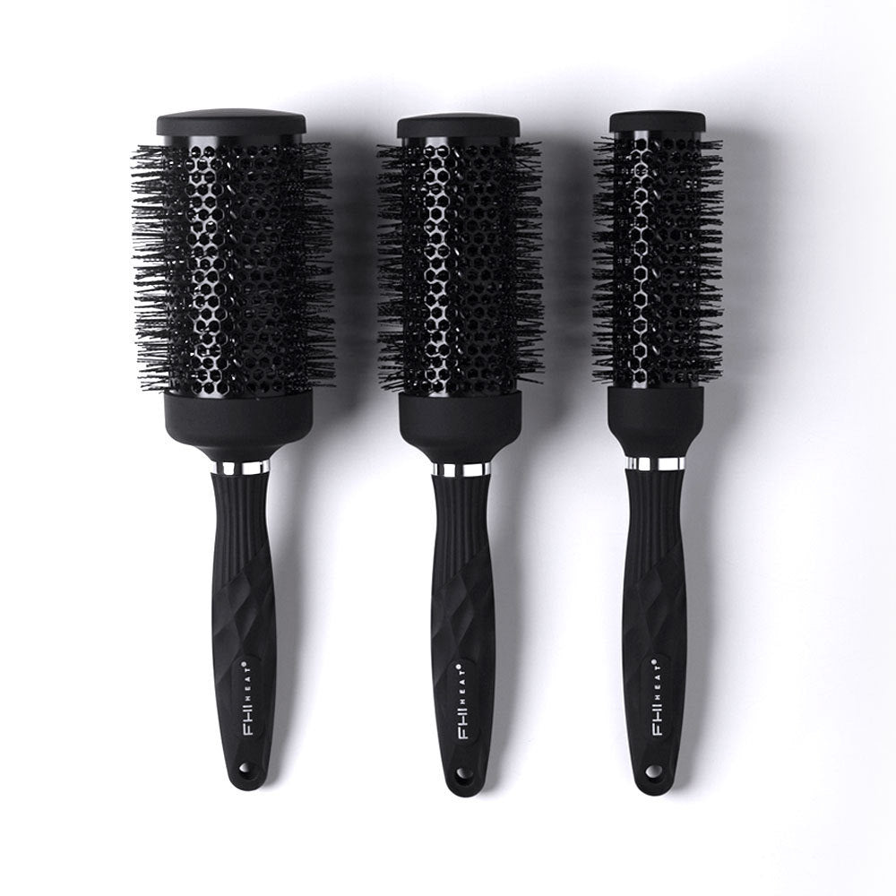 Ceramic Thermal Hair Straightening Brush 1.5 Inch - Professional Ionic Flat Iron for Frizz Control & Shine - Perfect for Home Styling & Salon Use