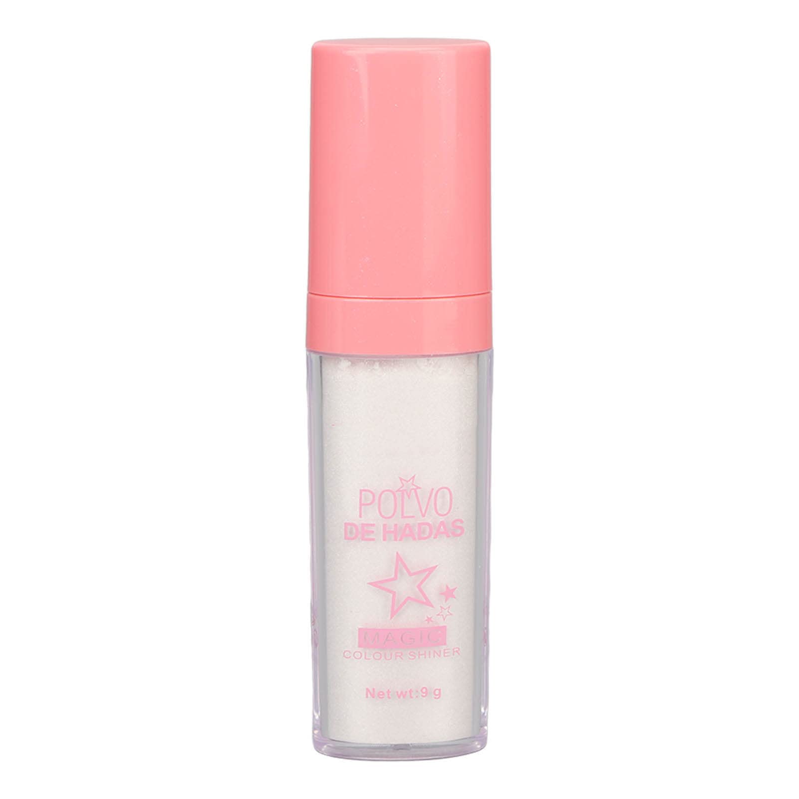 Glitter Highlighter Powder Stick Puff - 9g White Shimmer Loose Powder for Face, Eyes & Body Contouring | Makeup Brush Stick for Highlighting & Glow | Perfect for Daily Makeup, Party & Photoshoot Looks