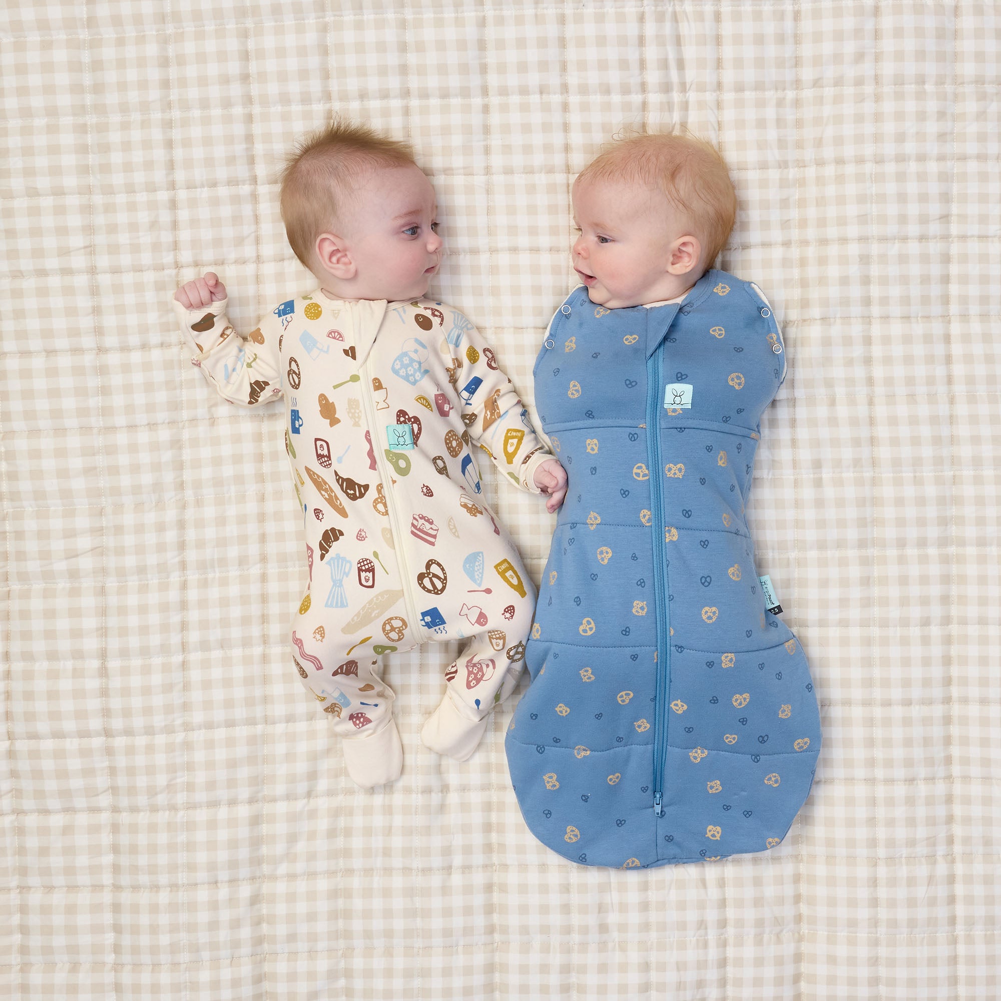 ErgoPouch Cocoon Zip Swaddle Bag 2.5 TOG - Premium Baby Sleep Sack for Newborns & Infants - Soft & Breathable Cotton - Perfect for Nursery, Daycare & Travel - Petite Pretzel