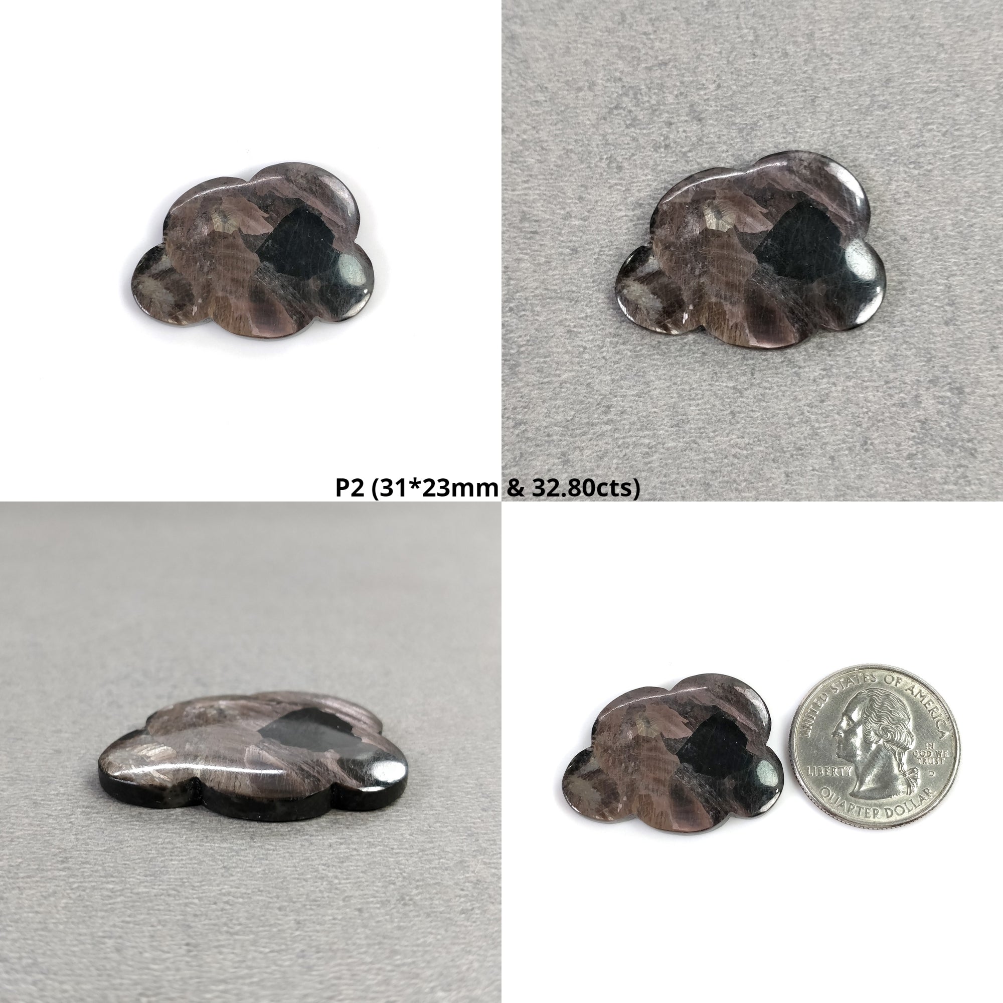 Natural Untreated Golden Brown Chocolate Sapphire Gemstone Carving - Hand Carved Cloud Design with Video | Unique Jewelry Making, Meditation Stone & Spiritual Gift Idea