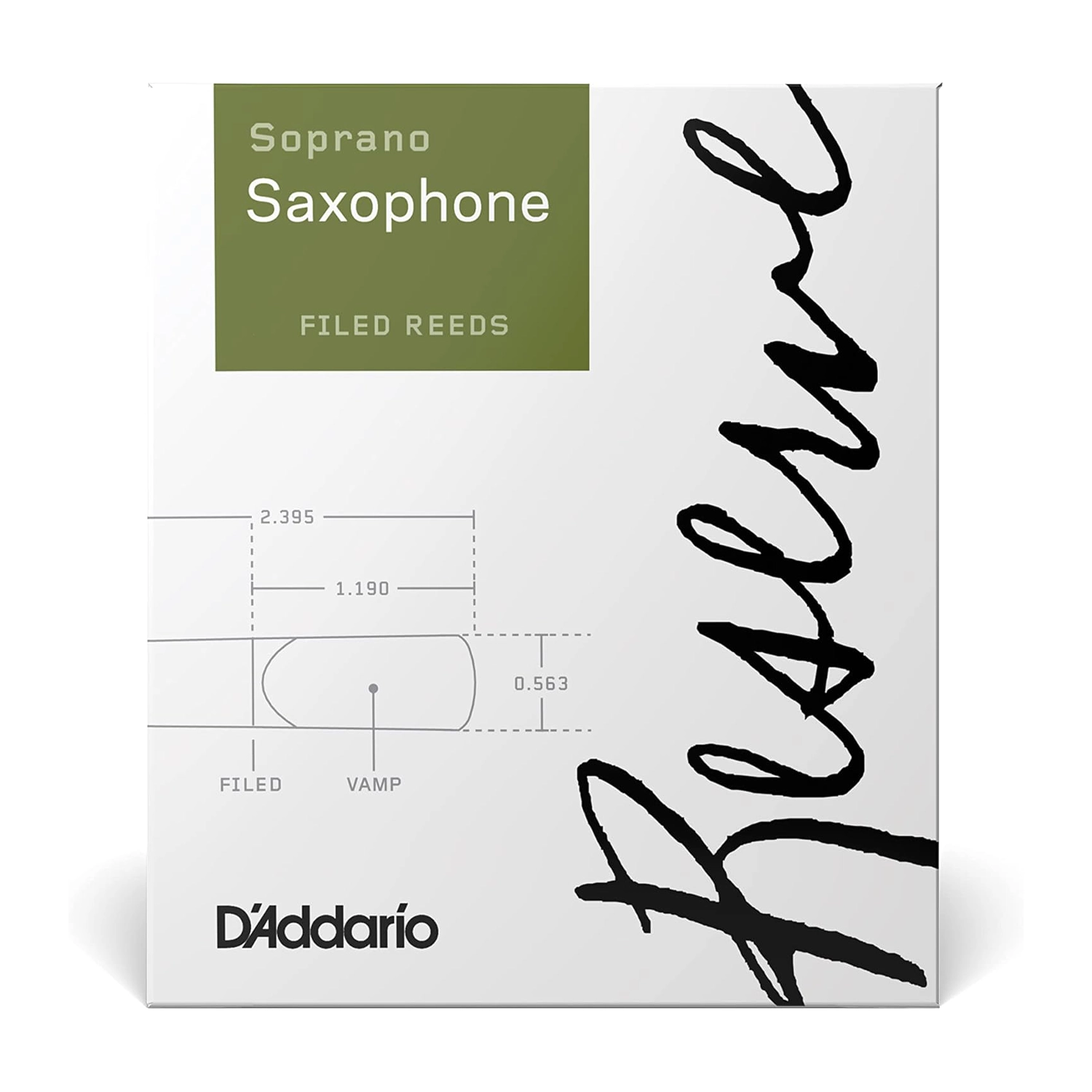 D'Addario Reserve Soprano Saxophone Reeds - Strength 2.0 - Premium Woodwind Accessories for Jazz, Classical & Solo Performances