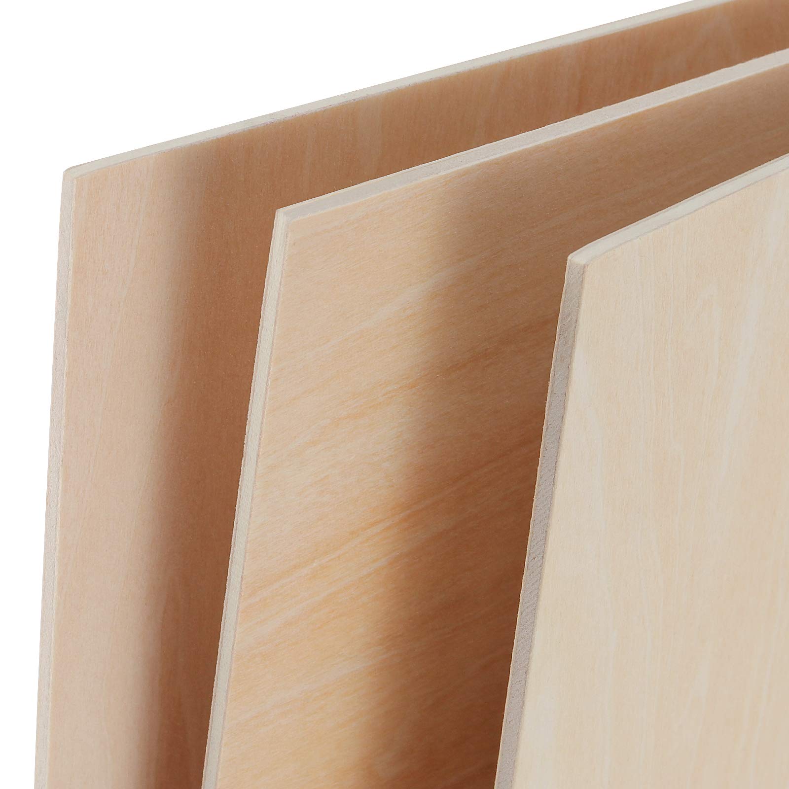 20 Pack 10x10x0.12 Inch Unfinished Basswood Sheets for Cricut Maker - Perfect for DIY Crafts, Laser Cutting, Wood Burning, and Model Building Projects