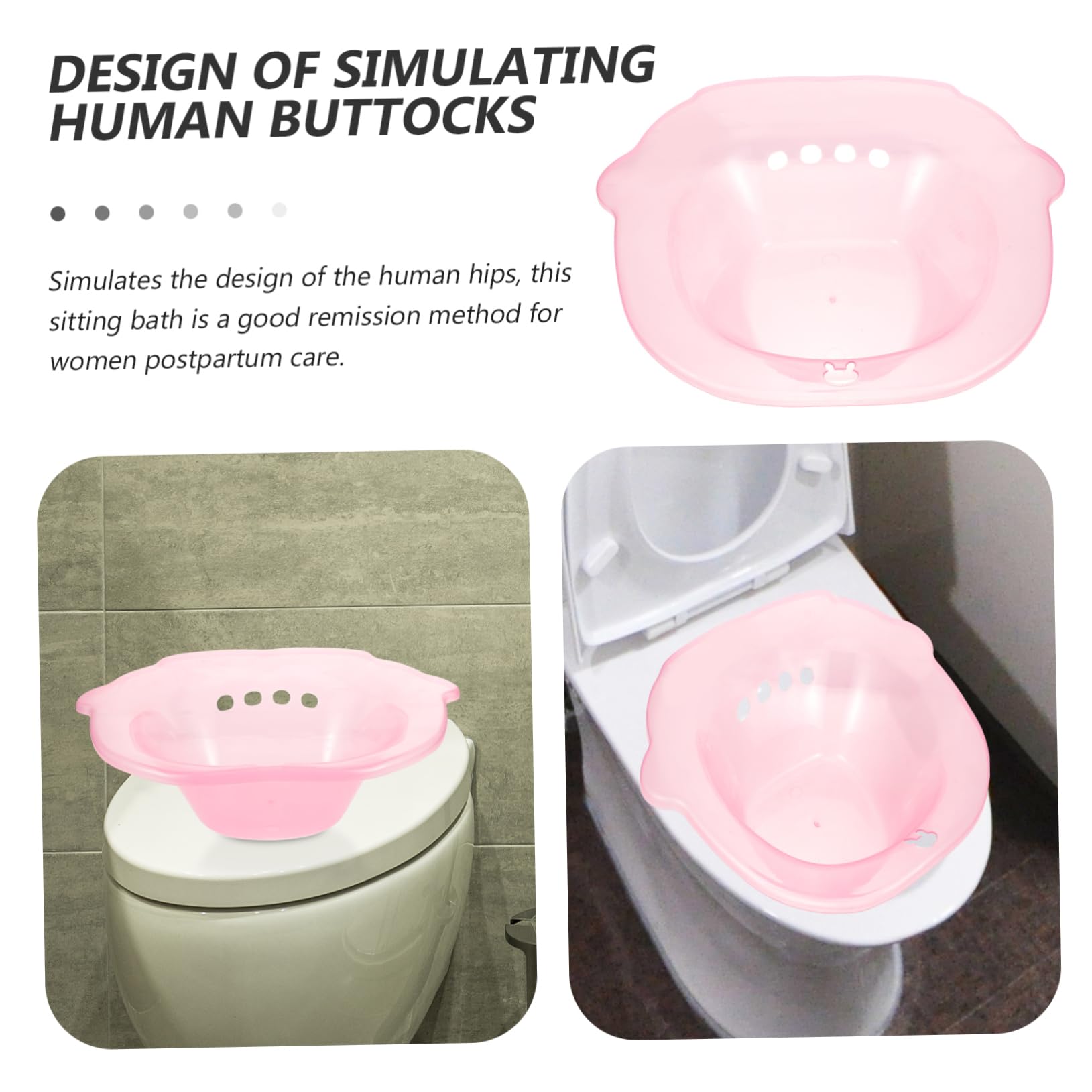 Portable Perineal Soaking Bath Tub for Hemorrhoid Relief & Postpartum Care - Bidet Sitz Bath Basin with Comfortable Semicup Design | Ideal for Post-Surgery Recovery, Postpartum Hygiene & Daily Personal Cleansing