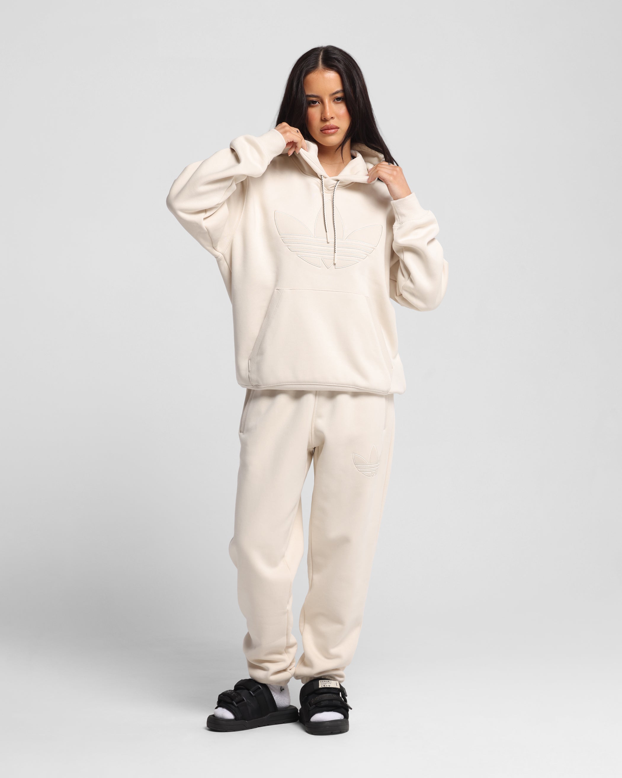 Adidas Originals 70's Retro Hoodie Sweatshirt for Men & Women - Vintage Wonder White Cotton Pullover - Perfect for Casual Wear, Street Style & Gym