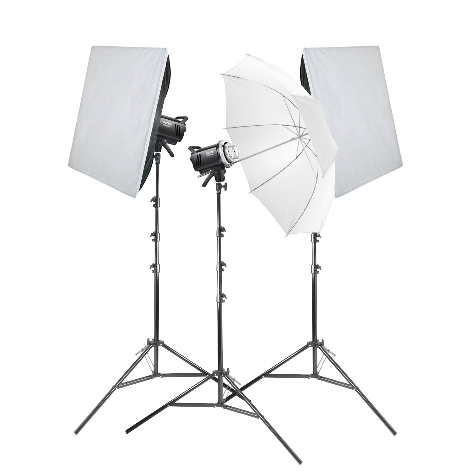 GODOX MS200 V Studio Flash Three-Head Lighting Kit for Photography, Videography & Portrait Studio Lighting – Perfect for Professional Photographers & Content Creators