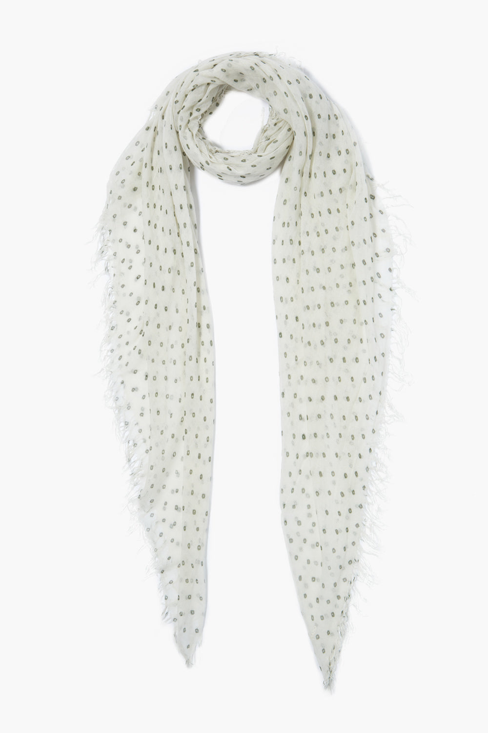 Luxury Cashmere and Silk Scarf with Kombu Dot Pattern - Soft Winter Wrap for Women, Elegant Fashion Accessory for Office, Party & Travel