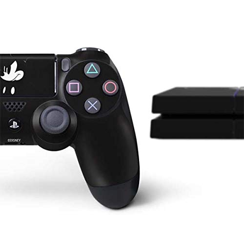 Official Disney Mickey Mouse Black & White Gaming Skin Decal for PS4 Console & Controller Bundle - Custom Protective Cover for Enhanced Gaming Experience