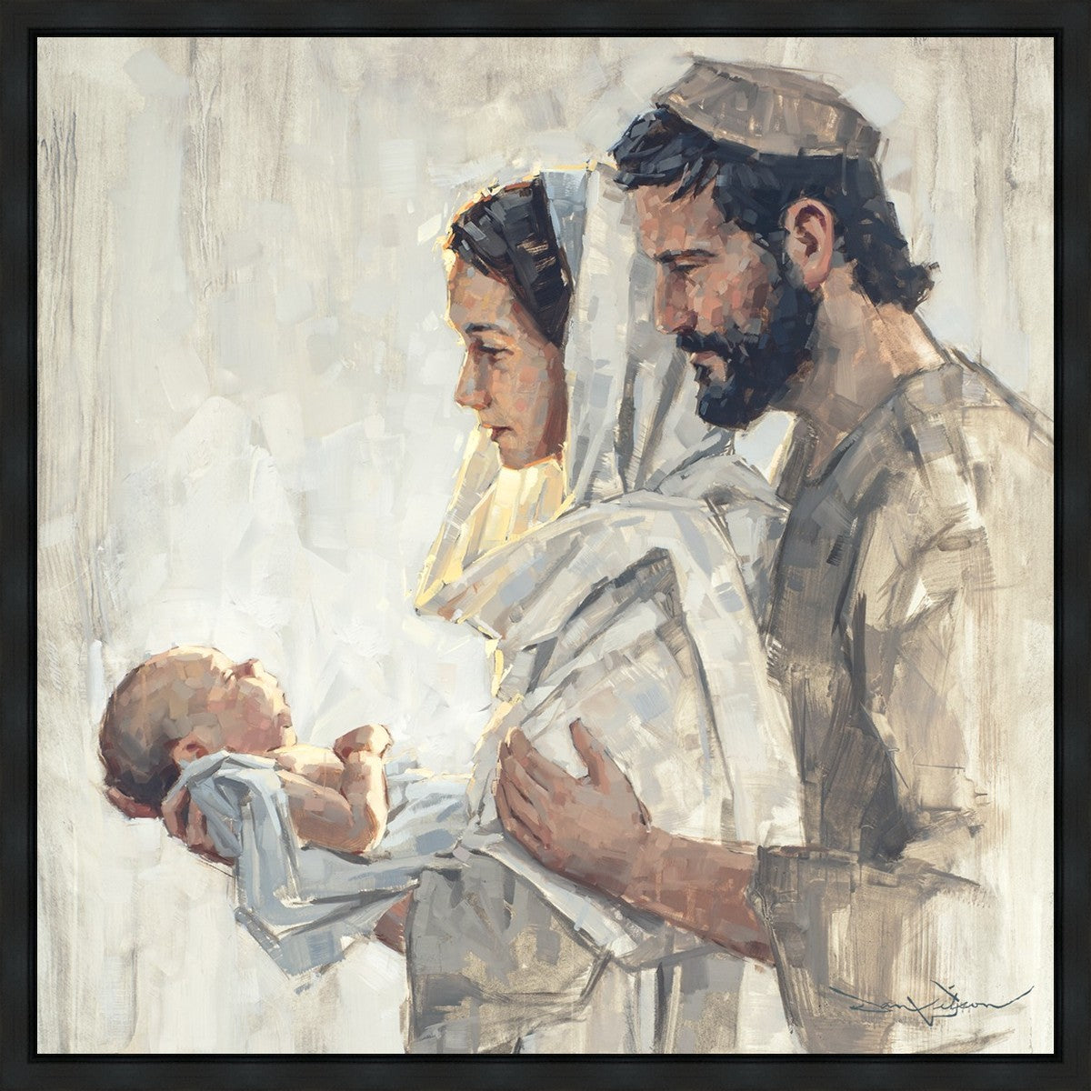 A Light Unto Us Gallery Wrap Canvas - Inspirational Christian Wall Art for Home & Church Decor - Perfect for Living Room, Bedroom, or Worship Space