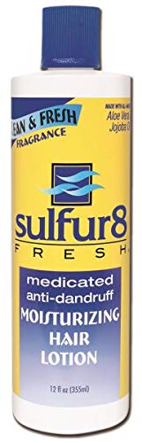 Sulfur-8 Fresh Moisturizing Lotion for Scalp & Hair - Pack of 6 | Anti-Dandruff Treatment & Hydrating Care | Ideal for Dry, Itchy Scalp & Curly Hair Types