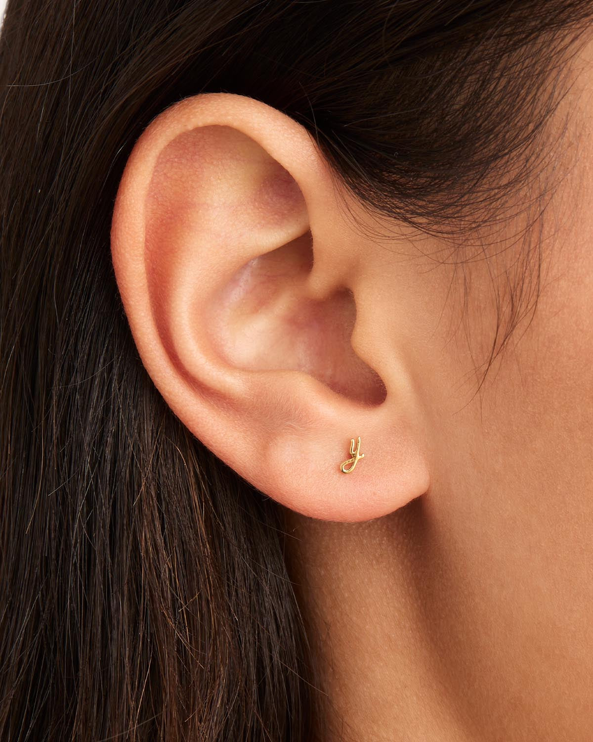 14K Solid Gold Love Letter Earrings - Dainty Romantic Jewelry for Women - Perfect Gift for Anniversary, Valentine's Day & Everyday Wear