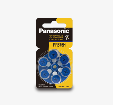 Panasonic PR44 Zinc Air 1.4V Hearing Aid Batteries - Long Lasting Power for Hearing Devices - Perfect for Travel, Work & Daily Use