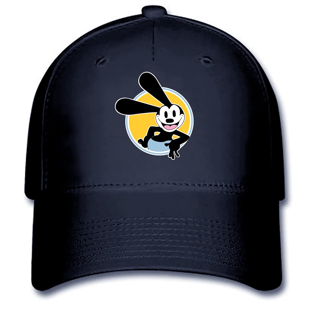 **Oswald The Lucky Rabbit Classic Unisex Baseball Cap - Vintage Cartoon Adjustable Dad Hat for Men & Women - Perfect Gift for Disney Fans & Collectors (Style 7008) - Great for Casual Wear, Outdoor Activities & Disney Theme Parks**