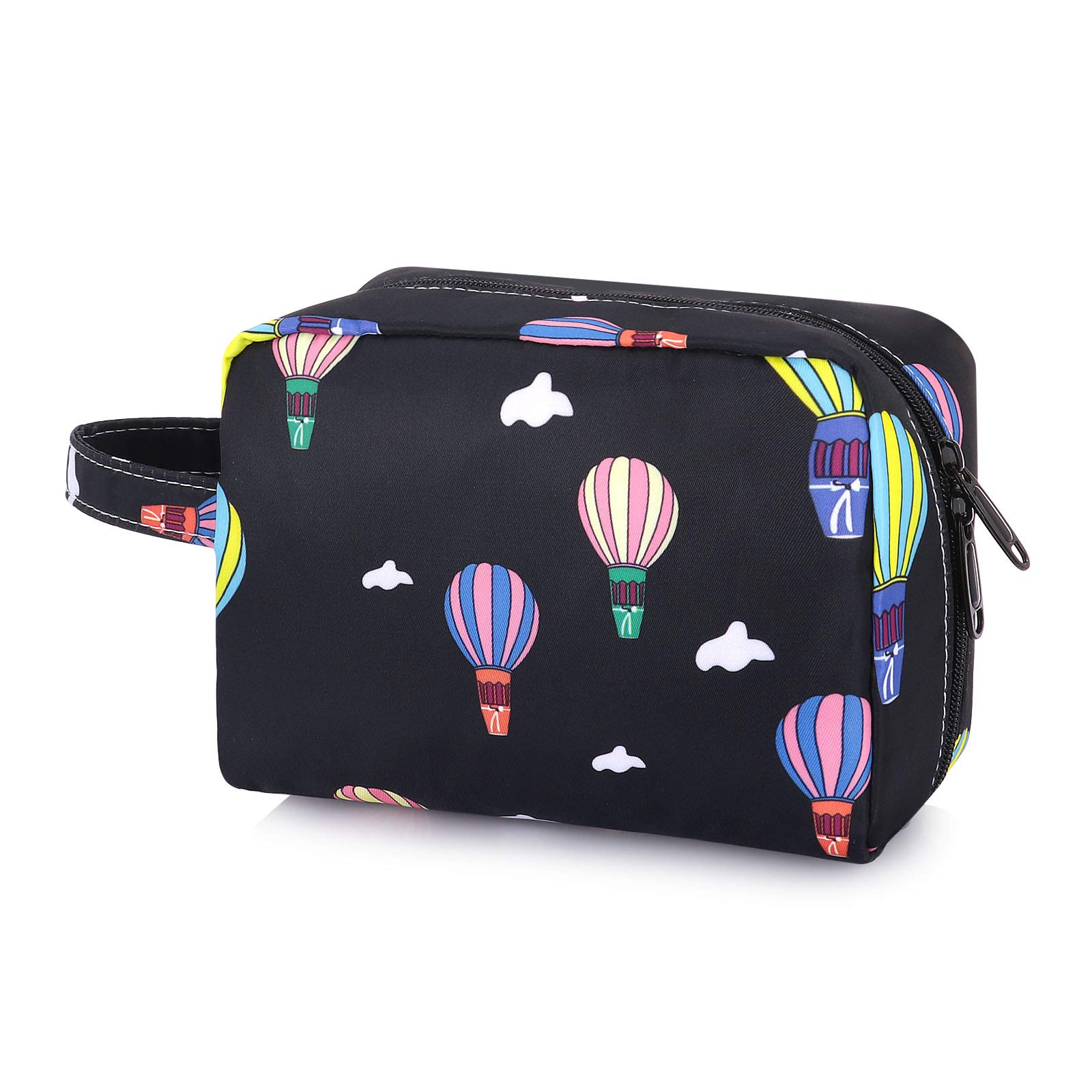HUA ANGEL Floral Makeup Bag for Women - Travel Toiletry Organizer Pouch | Perfect for Cosmetics & Travel Essentials