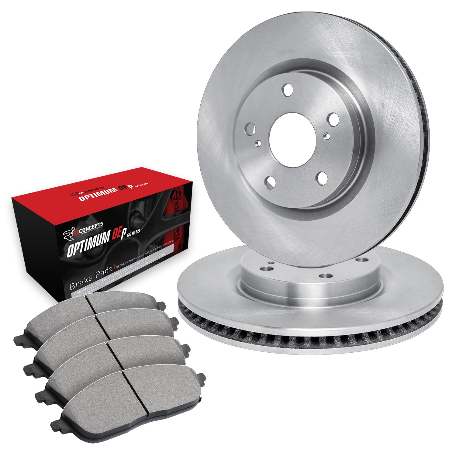 R1 Concepts Rear Brake Pads and Rotors Kit - Semi-Metallic Brake System for Cars, Trucks & SUVs | Perfect for Daily Commuting & Highway Driving | REB.62009.03