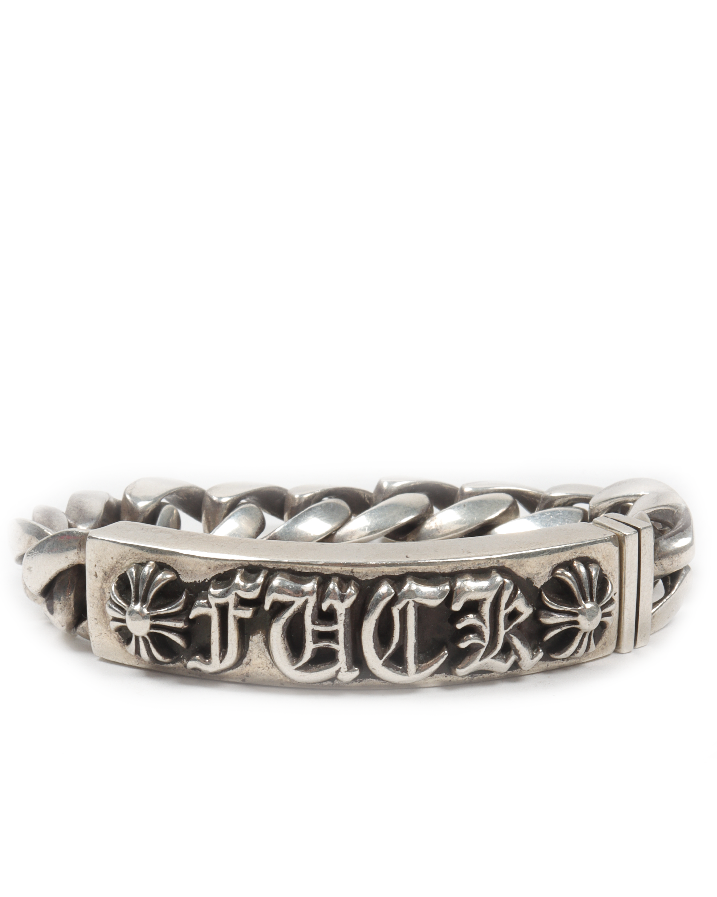 Chrome Hearts Fuck Bracelet - Punk Rock Gothic Silver Bracelet for Men & Women | Edgy Streetwear Jewelry for Concerts, Parties & Fashion Statements
