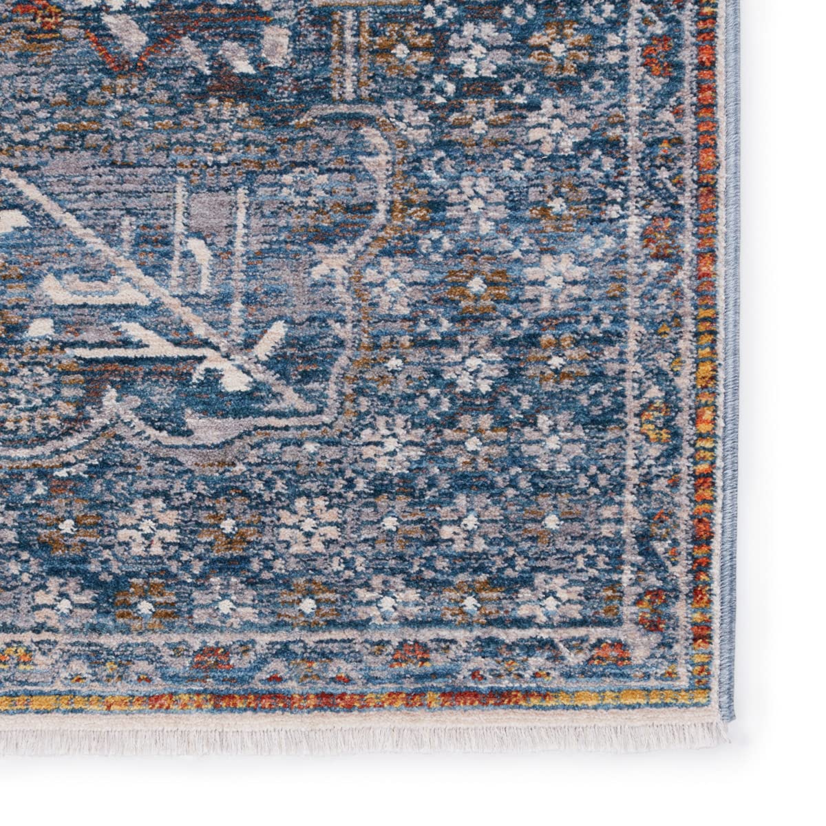 Jaipur Living Washable Soft 8x10 Large Area Rug - Boho Chic Blue and Gray - Perfect for Living Room, Bedroom & Home Decor