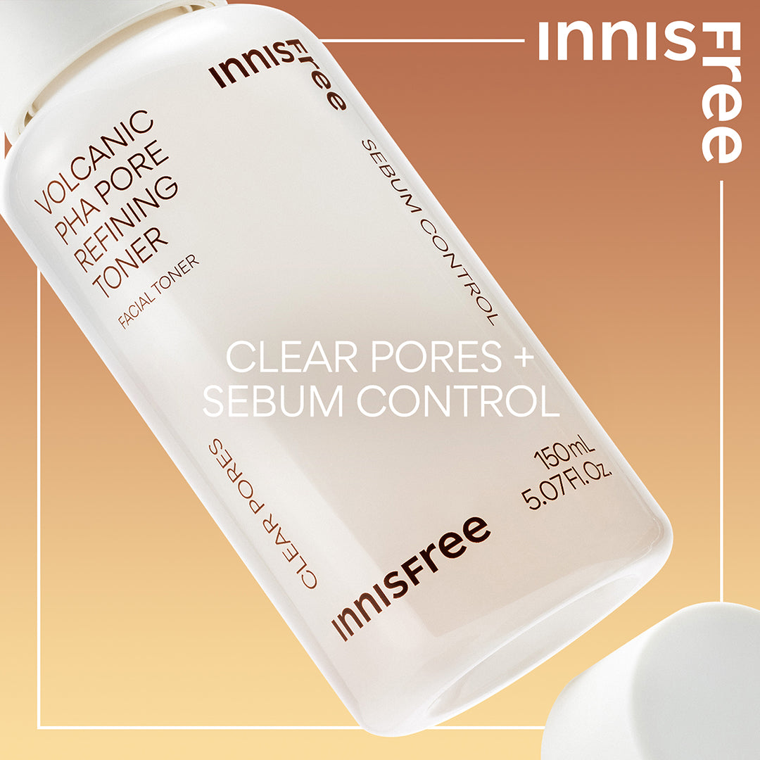 Volcanic PHA Pore Refining Toner for Oily & Acne-Prone Skin - Korean Skincare for Clear Complexion | Daily Face Toner for Deep Cleansing & Hydration