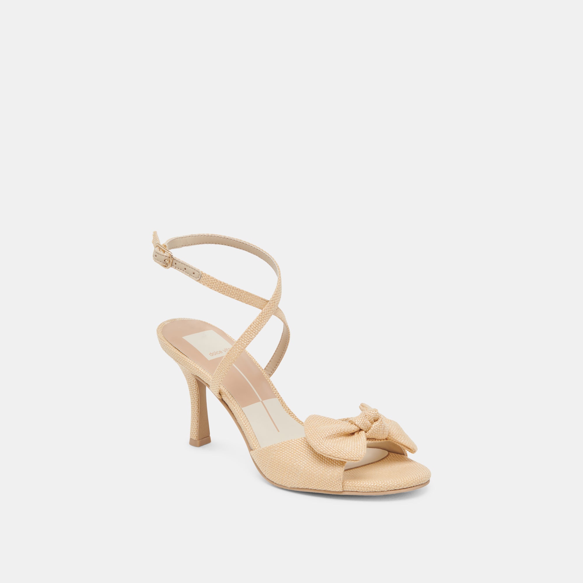 LORISA Women's Natural Woven Raffia High Heels - Comfortable Summer Sandals for Beach, Wedding & Party Occasions