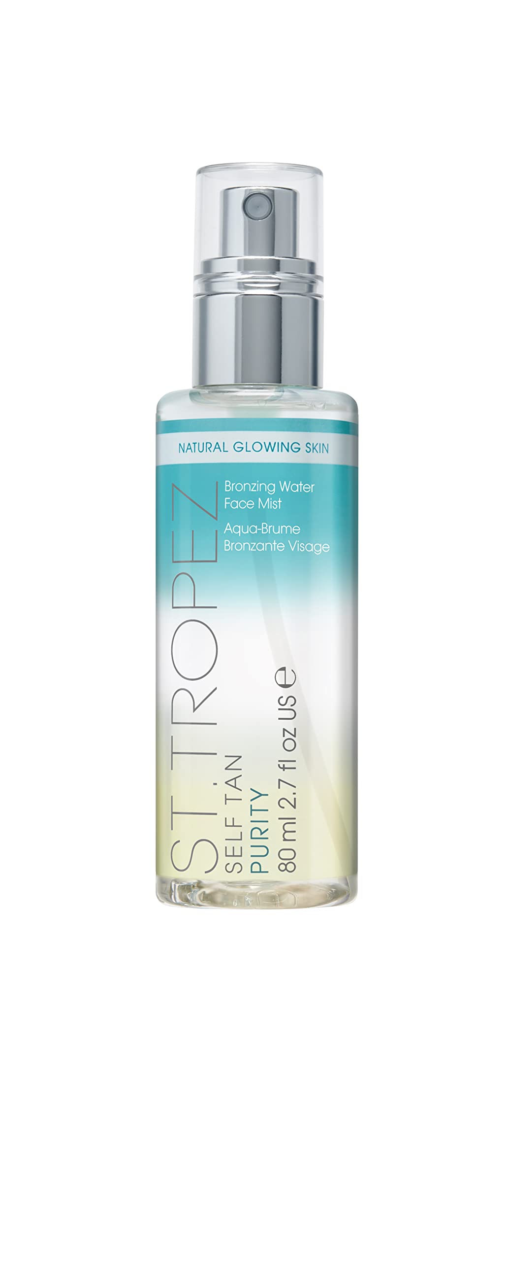 St. Tropez Self Tan Purity Face Mist - Vegan & Cruelty Free Tanning Spray with Hyaluronic Acid & Antioxidants for Natural Sunkissed Glow, 2.7 Fl Oz - Perfect for Sunless Tanning, Daily Skincare & Pre-Vacation Prep