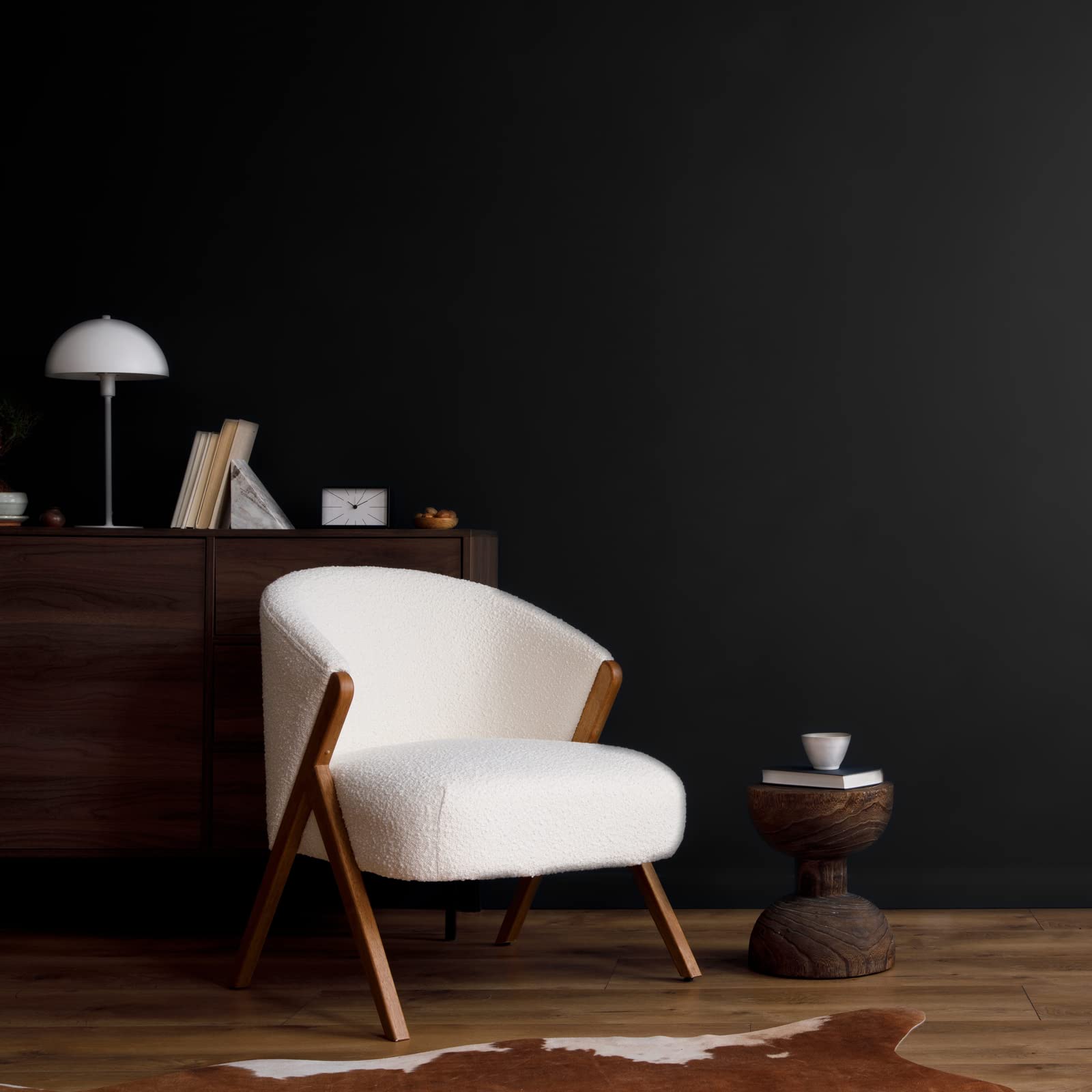 VEELIKE 15.7''x118'' Matte Black Peel and Stick Wallpaper - Removable Self-Adhesive Vinyl Contact Paper for Walls, Cabinets, Shelves, Furniture & Countertops | Waterproof, Thick & Durable | Perfect for Bedroom, Kitchen, Office & Home Decor