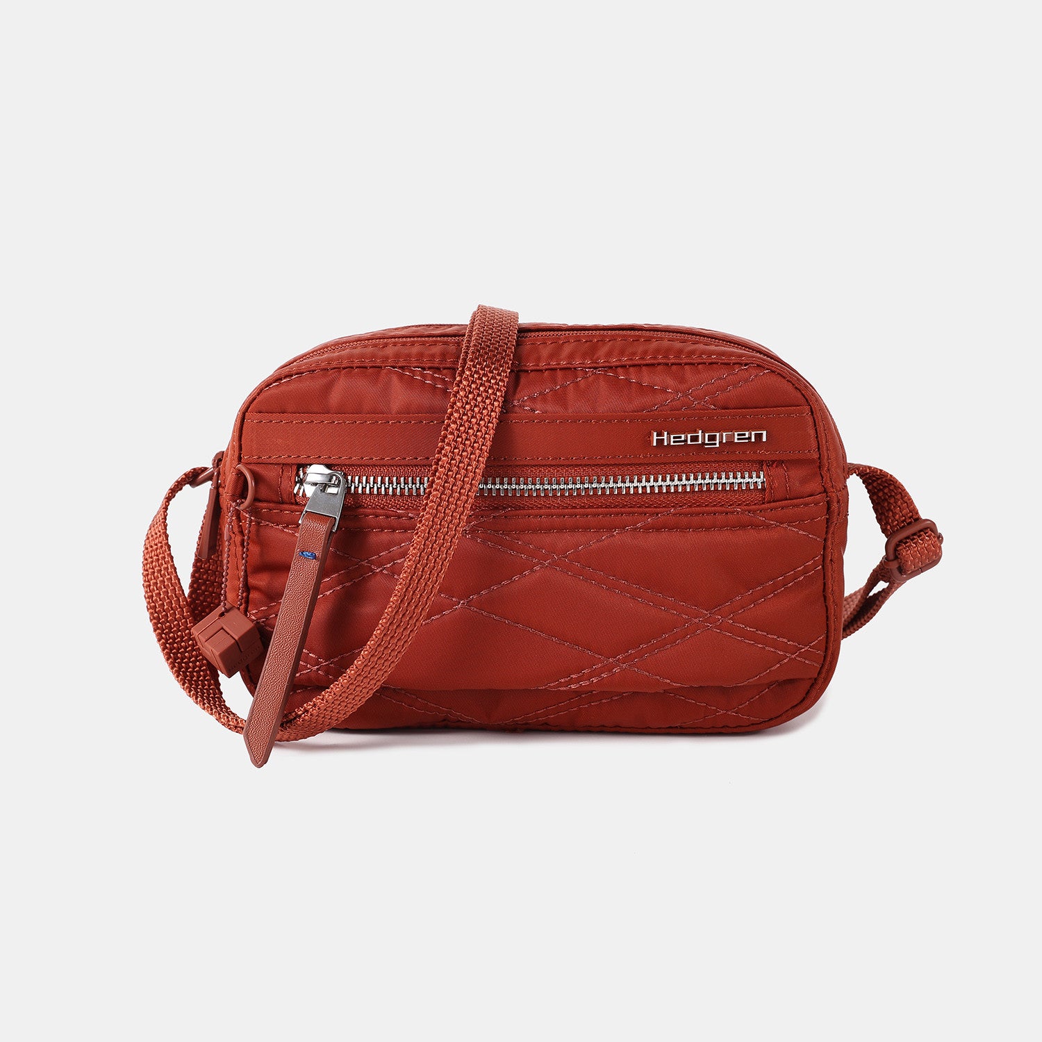 Hedgren Maia Small RFID Crossover Bag with 2 Compartments - Anti-Theft Travel Purse for Women, Red | Perfect for Daily Commute, Shopping & Vacation