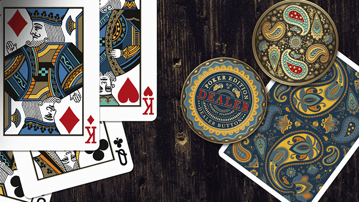 Premium Paisley Design Poker Playing Cards - 52 Deck for Casino, Poker Nights & Card Games - Ideal for Home, Parties & Travel