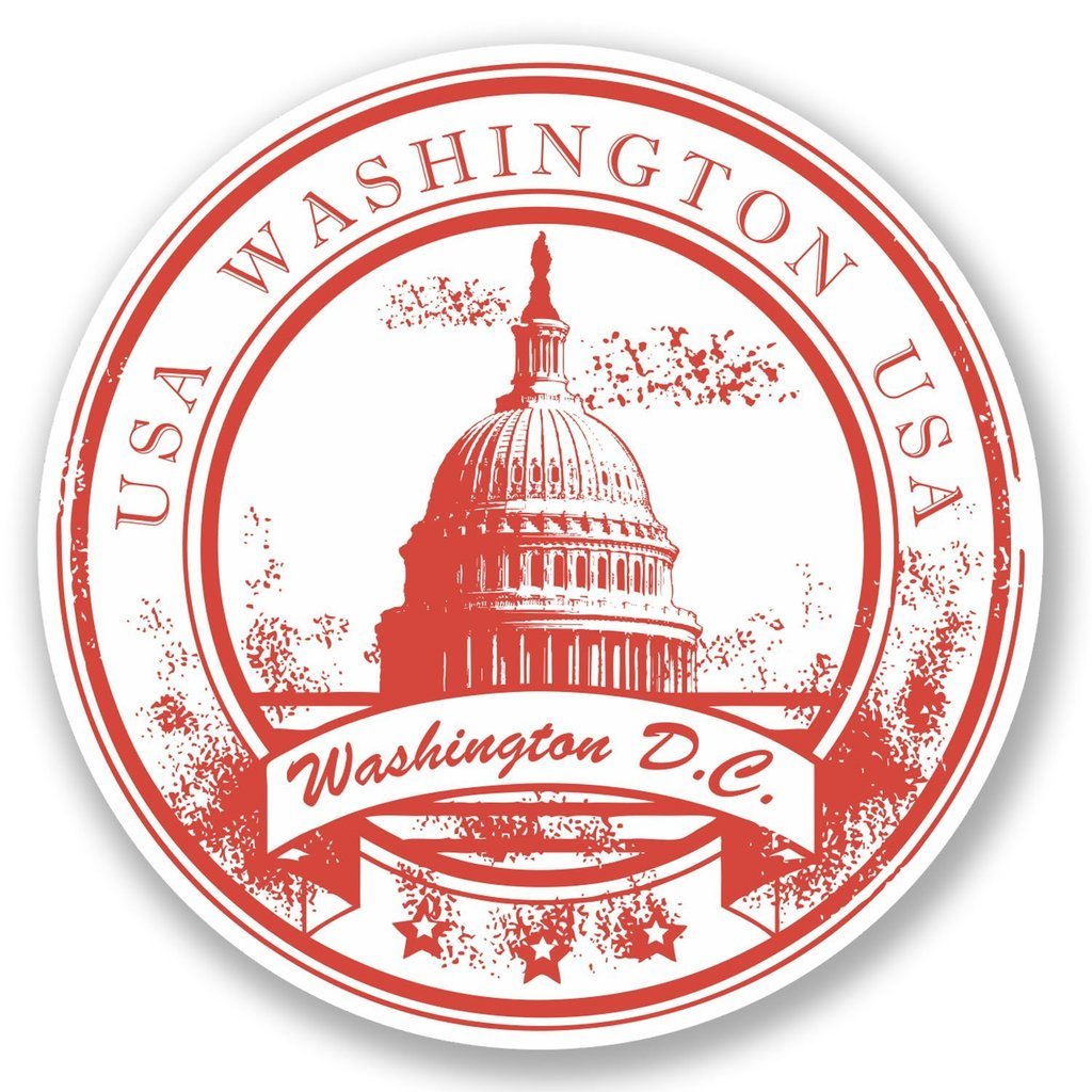 Washington D.C. Vinyl Sticker Decal - 5