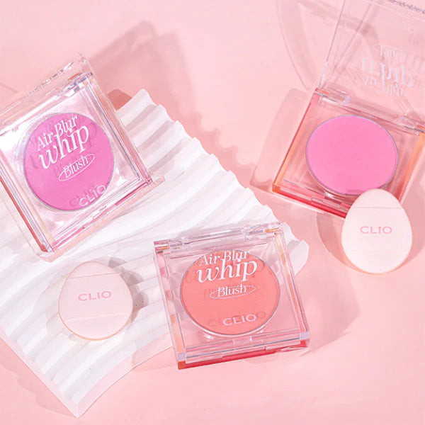CLIO Air Blur Whip Blush 3g - Lightweight Cream Blush for Natural Flush | Korean Beauty Makeup for Cheeks | Perfect for Daily Wear & Special Occasions