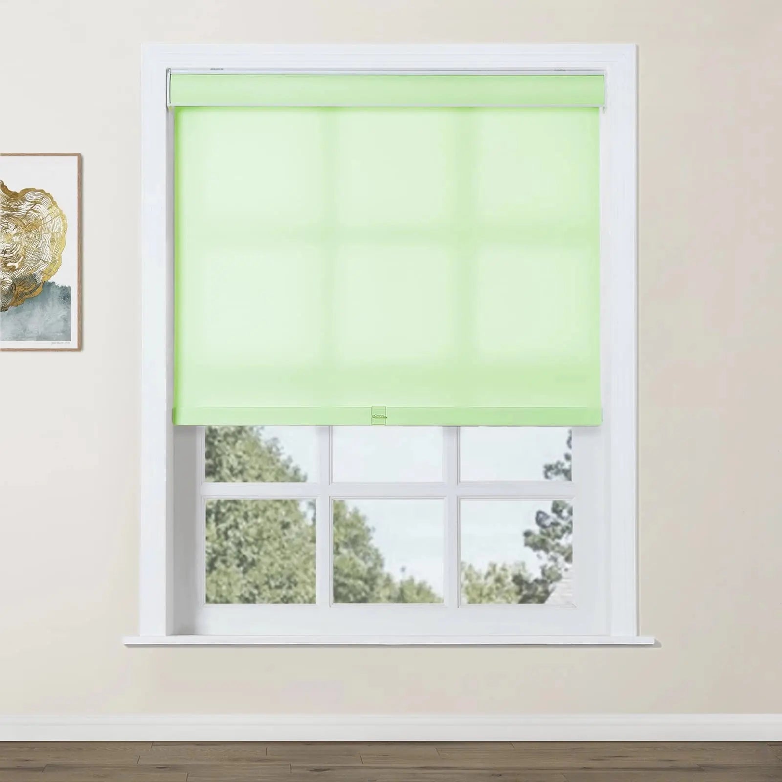 Alvin Basic Room Darkening Cordless Roller Shades - Blackout Window Coverings for Bedroom & Nursery - Noise Reducing & Energy Efficient Home Decor