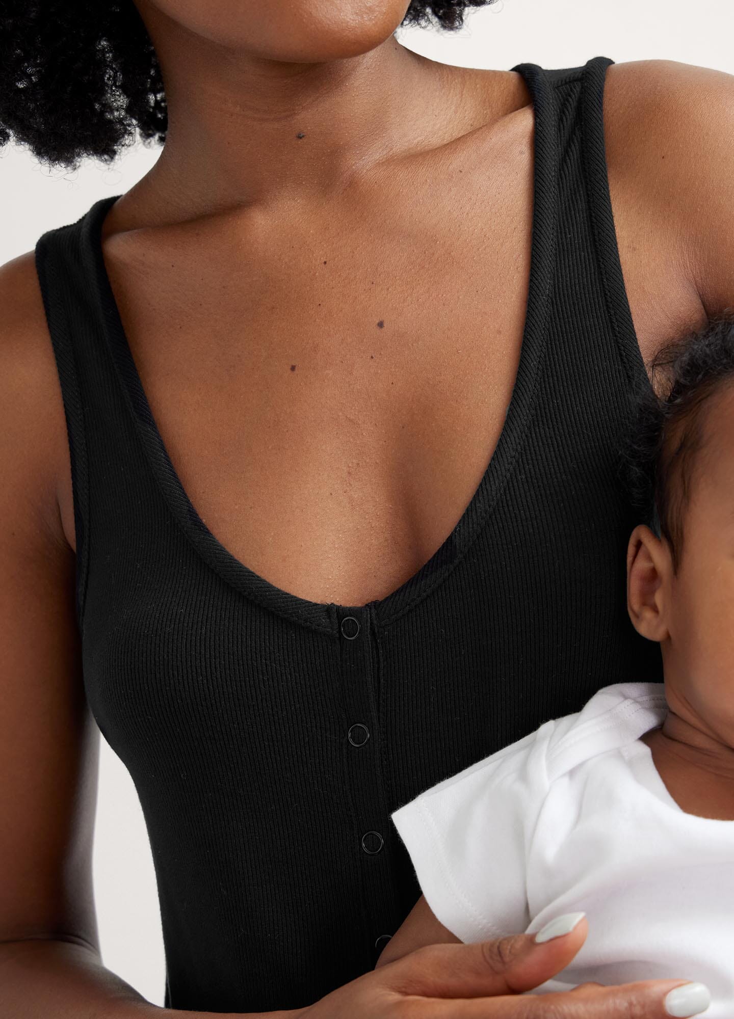 Ultra Soft Ribbed Nursing Tank Top for Moms - Comfortable & Stretchy Maternity Wear for Breastfeeding, Lounging & Everyday Use