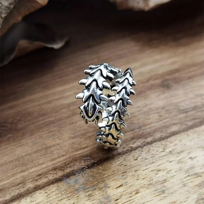 Dragon King Ring for Men - Stylish Medieval Fantasy Jewelry - Perfect for Cosplay, Gifts & Medieval Themed Events