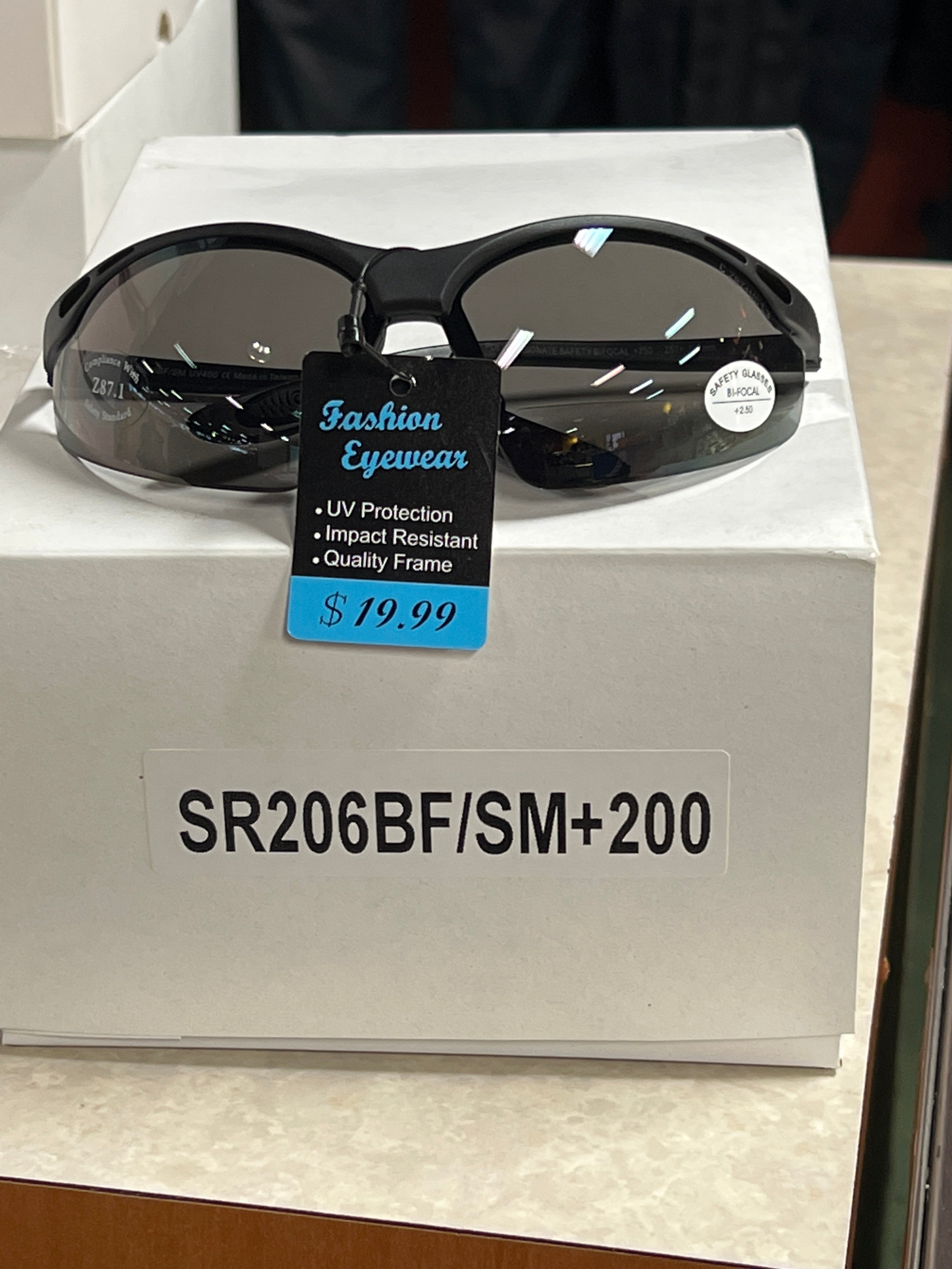 Safety Blade Bifocal Glasses - Reading & Distance Vision Eyewear for Work, Hobbies & Outdoor Activities