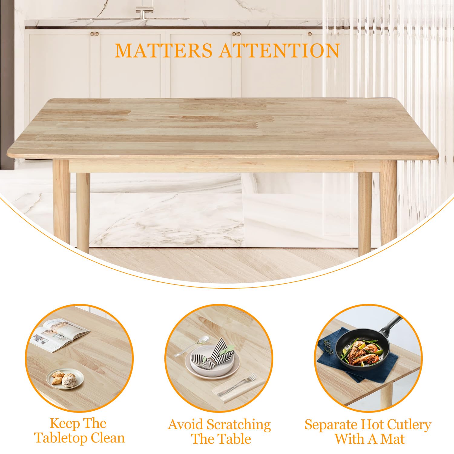 Solid Wood Dining Table 47