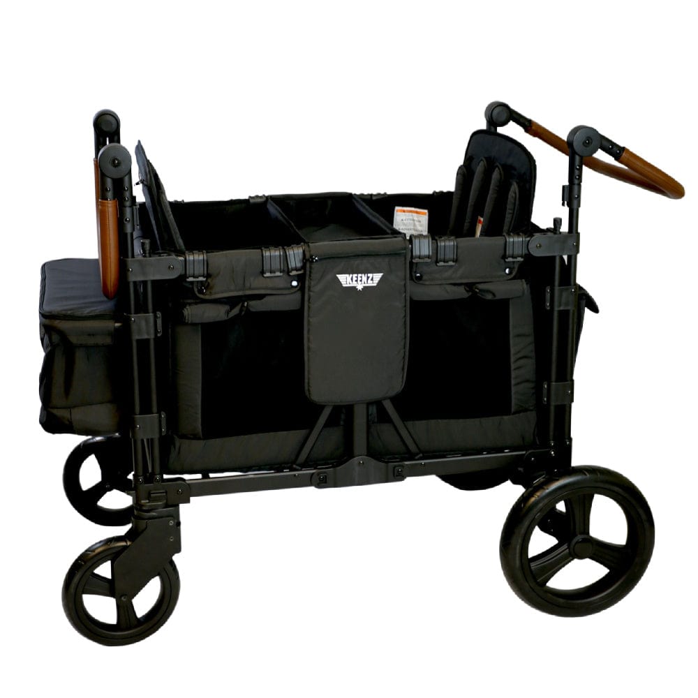 Keenz XC+2.0 Stroller Wagon for 4 Passengers - All-Terrain Baby & Kids Wagon with Canopy - Perfect for Beach, Park, and Family Outings