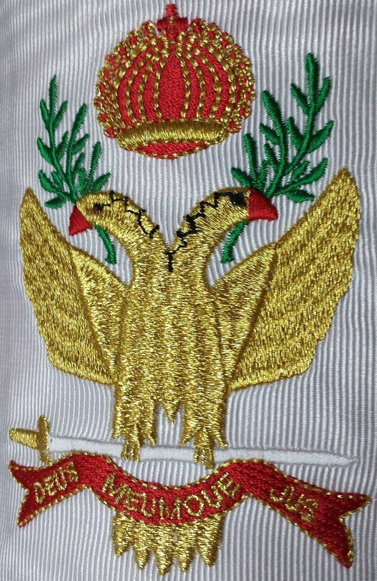 33rd Degree Masonic Regalia - A.A.S.R Rose Croix Apron with Wings Up/Down, Collar & Gauntlets Cuffs - Premium Free Mason 33° Accessories for Rituals & Ceremonies - Perfect for Scottish Rite Events, Lodge Meetings & Masonic Gatherings