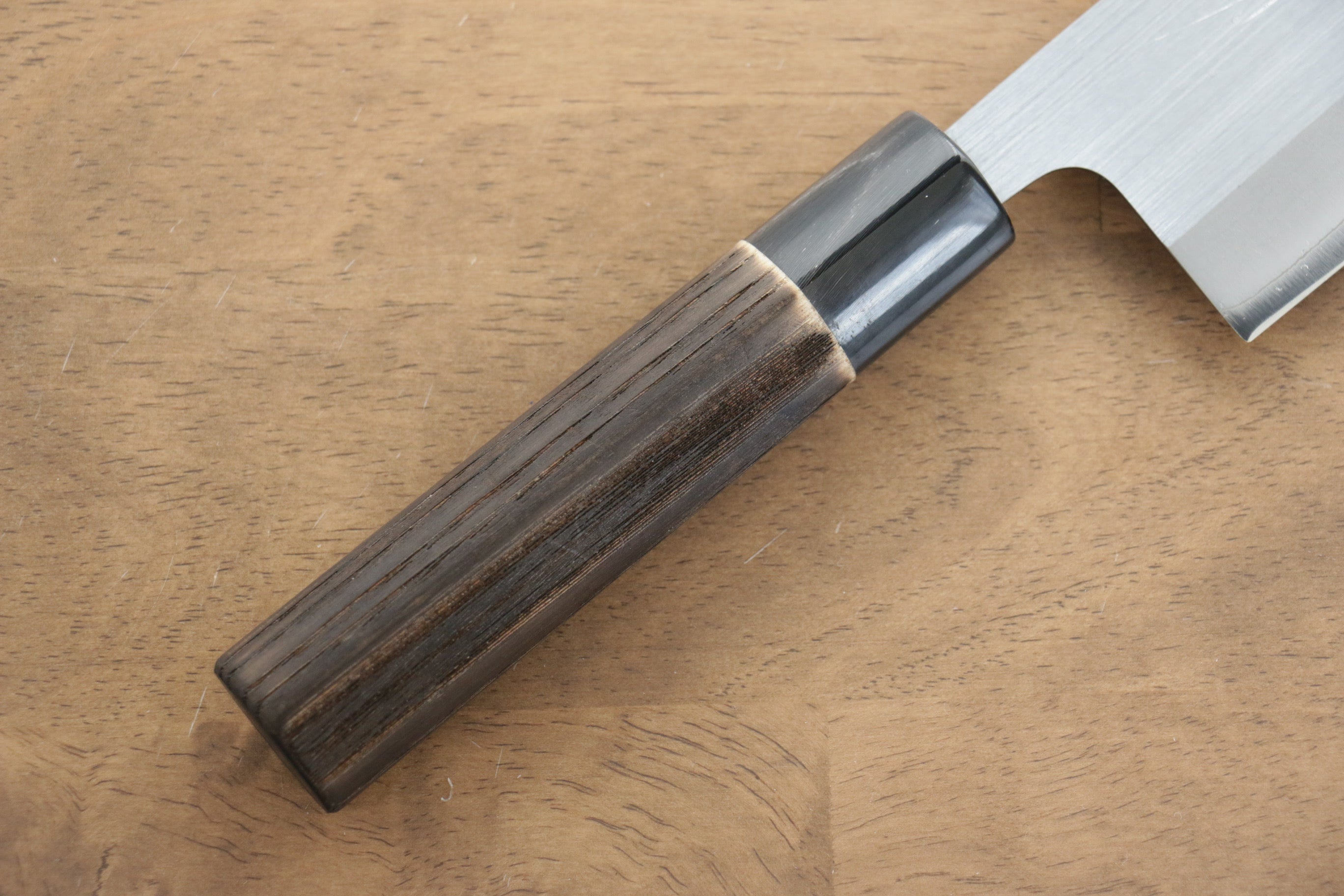 Premium Seisuke SRS13 Nakiri Knife 165mm - Japanese High Carbon Steel Blade with Burned Chestnut Wood Handle - Perfect for Vegetable Chopping, Slicing & Precision Kitchen Tasks