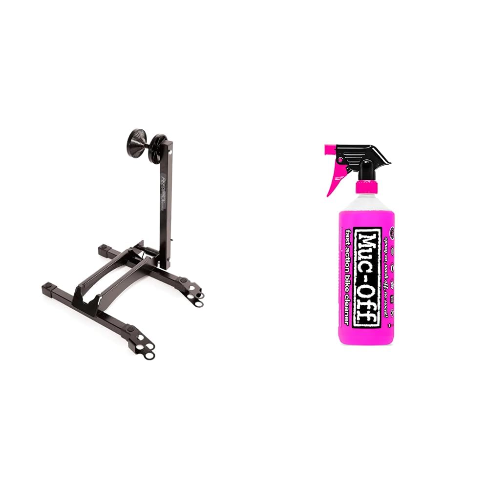 Feedback Sports RAKK Bike Storage Stand - Heavy Duty Wall Mounted Bicycle Rack for Garage, Shed or Home Organization (Black) - Perfect for Space Saving Bike Storage in Small Apartments & Cycling Enthusiasts