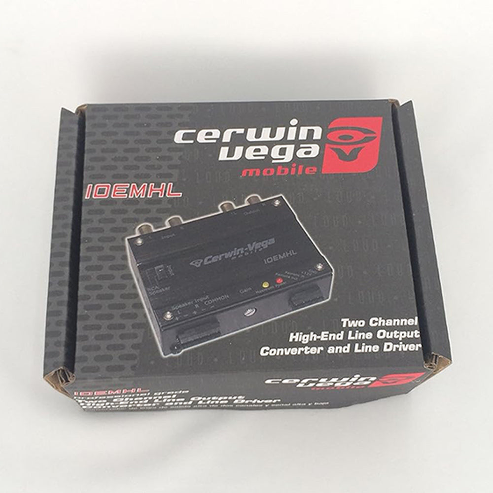Cerwin Vega IOEMHL 2 Channel Line Output Converter - High Quality Car Audio Converter for Amplifiers | Perfect for Car Stereo Systems & Sound Upgrades
