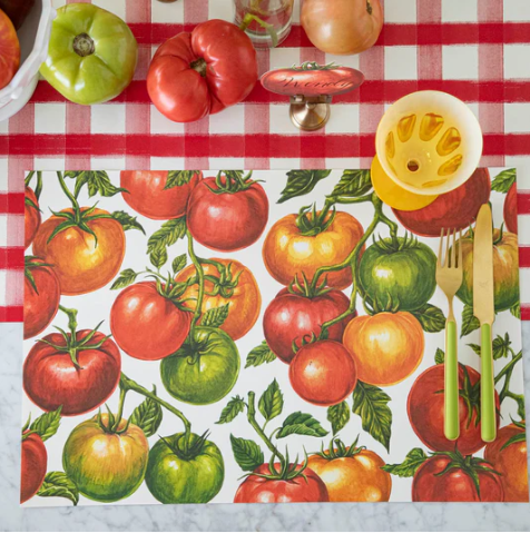 Organic Tomato Vine Placemats Set of 18 - Natural Fiber Table Mats for Dining, Kitchen, and Outdoor Picnics - Eco-Friendly Home Decor for Farmhouse & Rustic Style