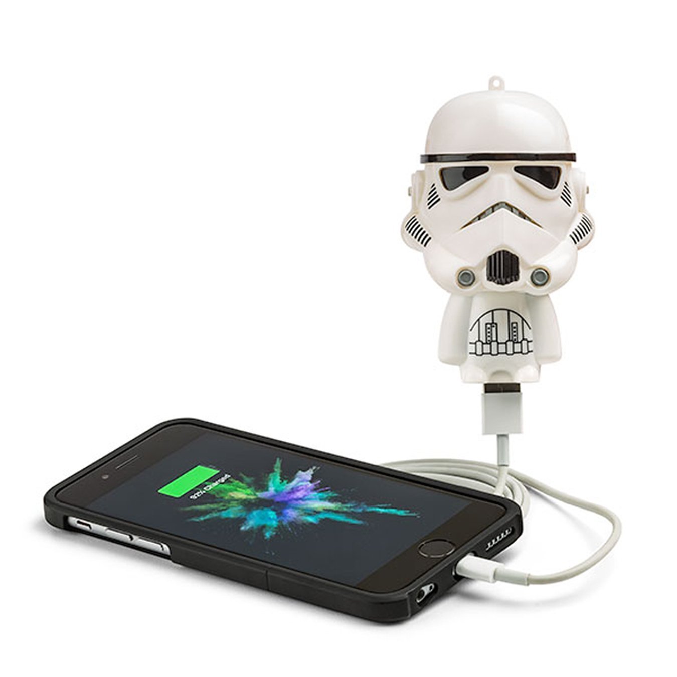 Star Wars Mighty Minis Micro Boost USB Charger - Stormtrooper Design | Fast Charging Portable Power Bank for iPhone, Android & Tablets | Perfect for Travel, Office & Home Use