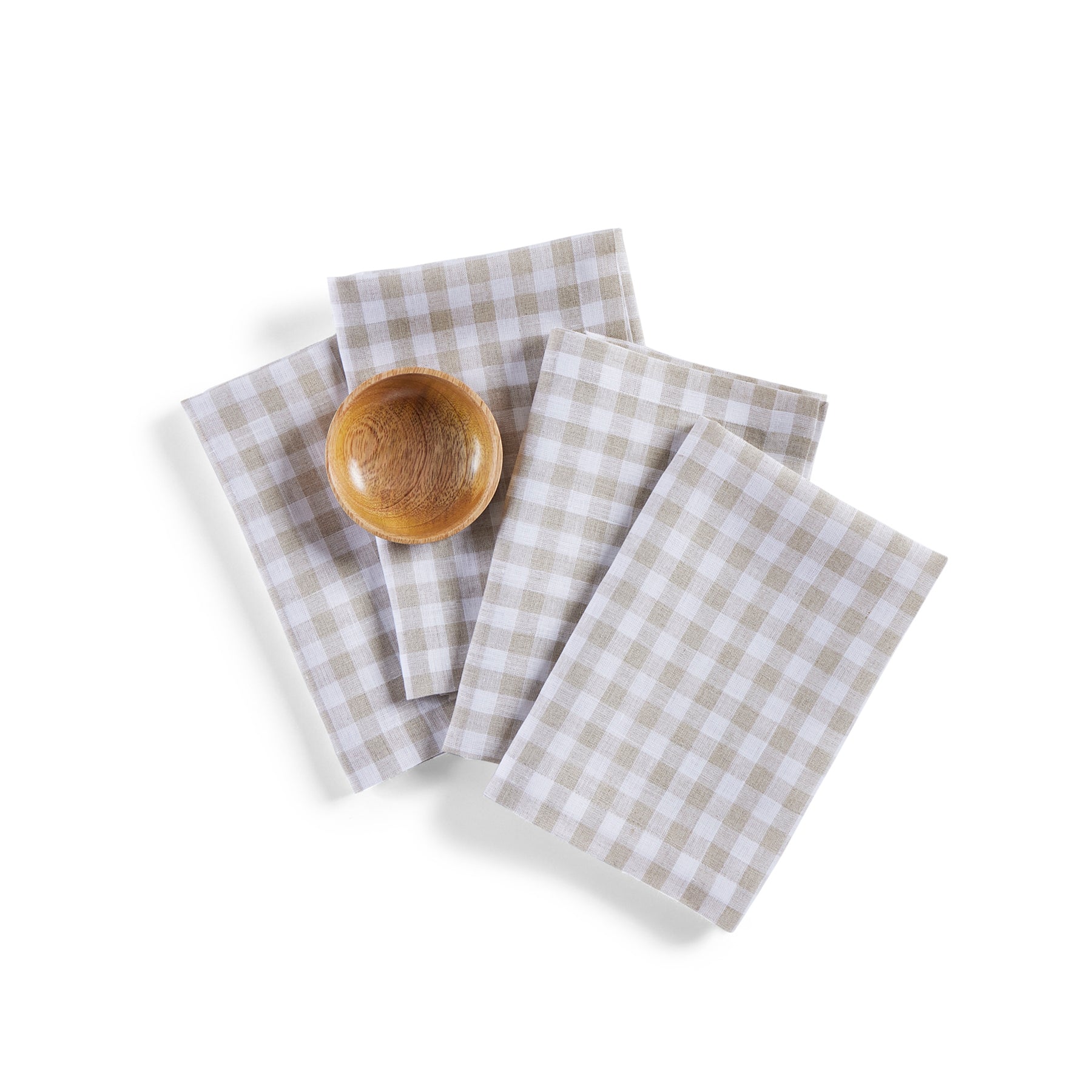 Premium Gingham Checkered Napkins Set of 4 - 100% Cotton Kitchen & Dining Cloth for Parties, Picnics, and Everyday Use