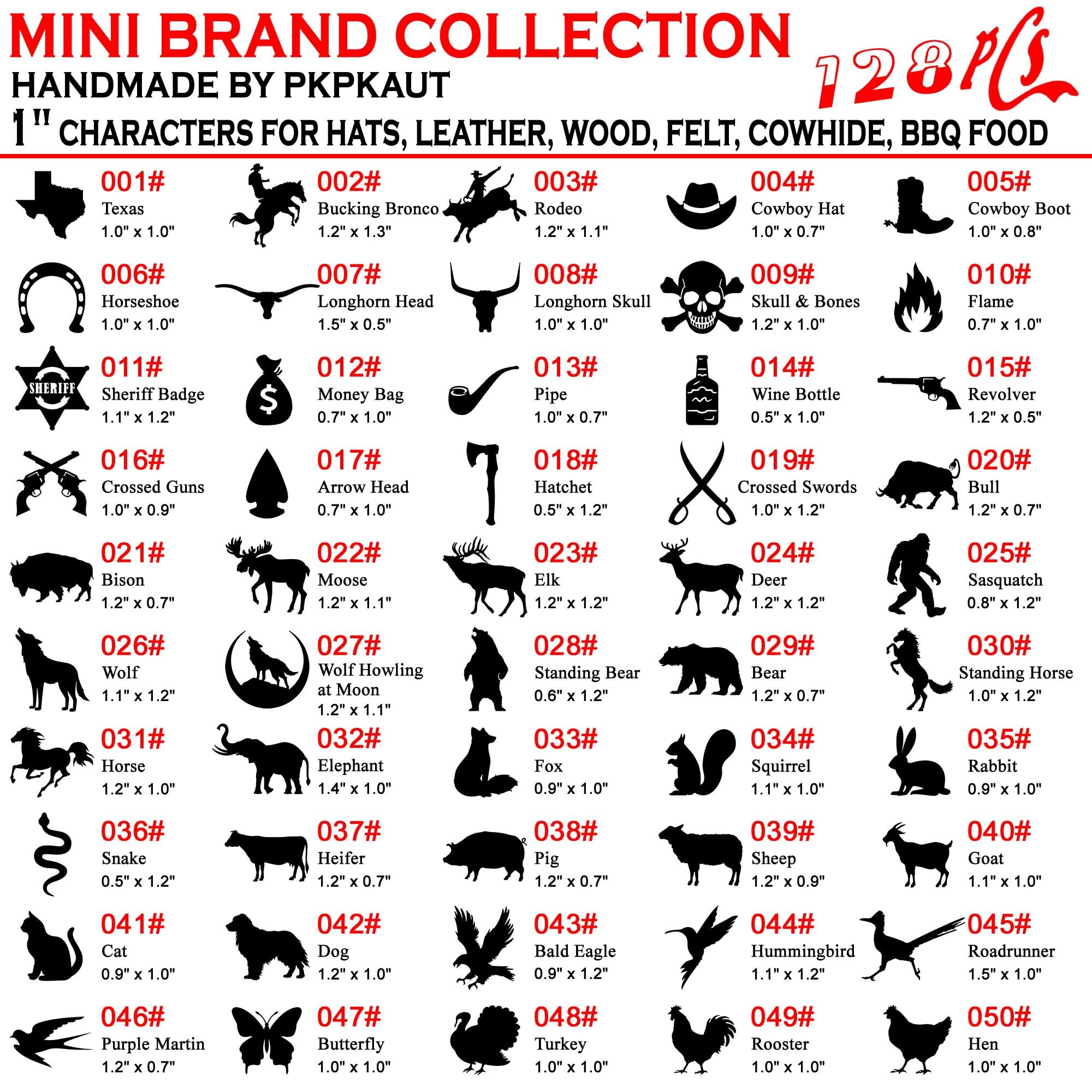 128Pcs Mini 1