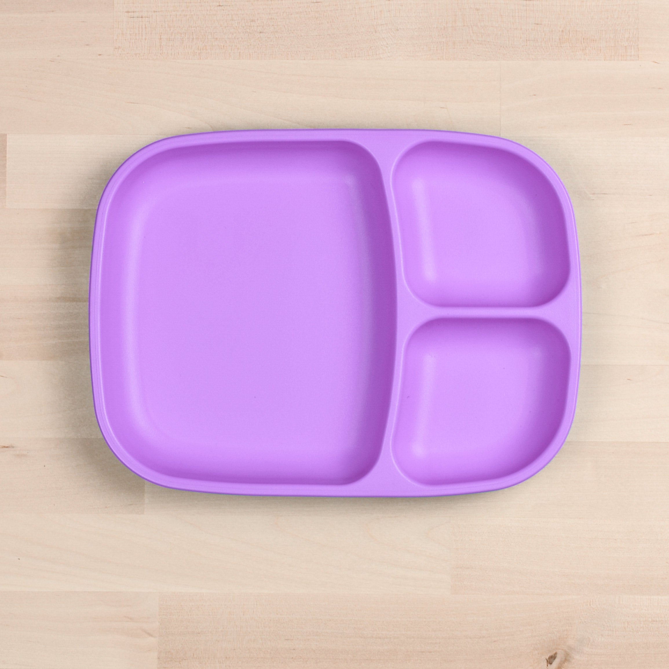 Re Play Divided Plate Large - BPA-Free, Eco-Friendly Kids Dinnerware for Toddlers & Babies - Perfect for Home, School, and Travel Meals