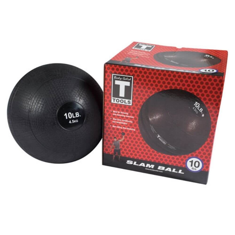 Body Solid Tools Slam Balls BSTHB - Heavy Duty Rubber Medicine Ball for CrossFit, Strength Training & Home Gym Workouts - Perfect for Slam Drills, Functional Fitness & HIIT Exercises