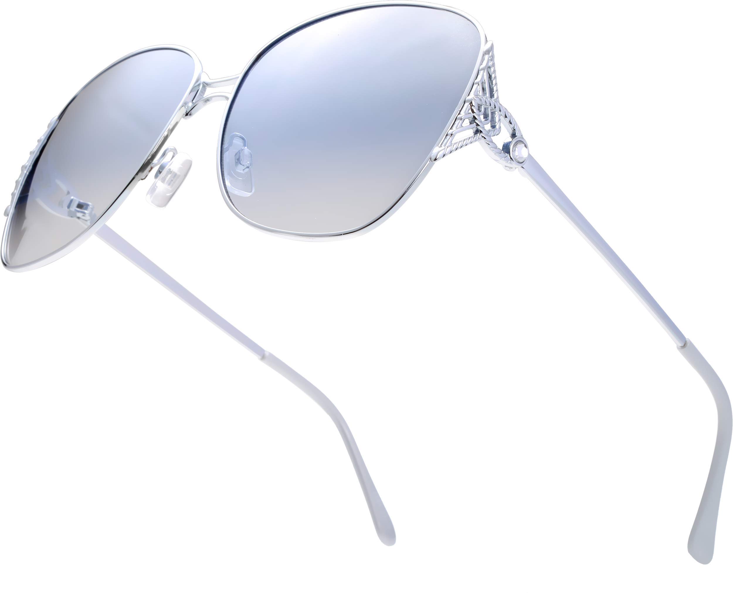 Elegant Classic Crystal Women's Sunglasses - UV Protection Fashion Shades for Women - Perfect Gift Box for Her - Ideal for Beach, Travel & Outdoor Activities