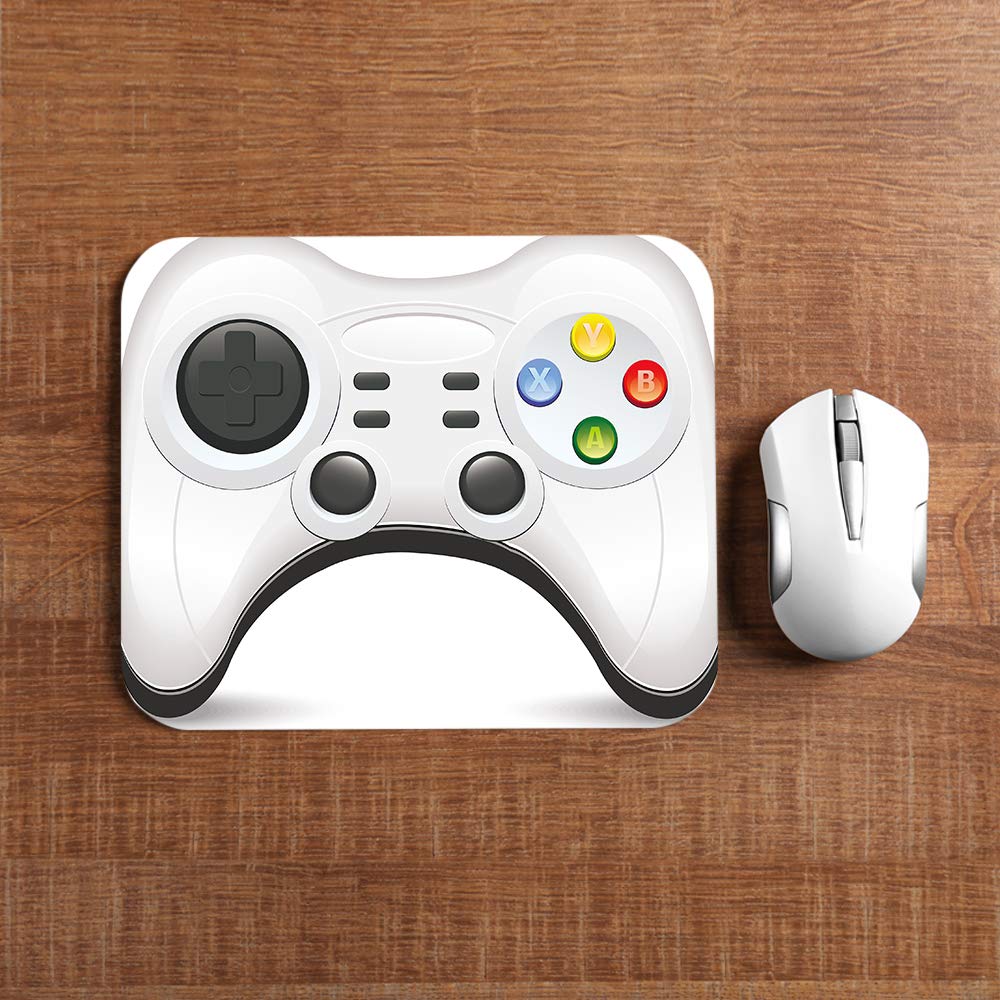 AOYEGO Non-Slip Gaming Mouse Pad with Cartoon Button Design - 7.9x9.5 Inch Rubber Base Computer Mousepad for PC, Laptop, Office & Esports - Perfect for Gaming, Work and Daily Computer Use